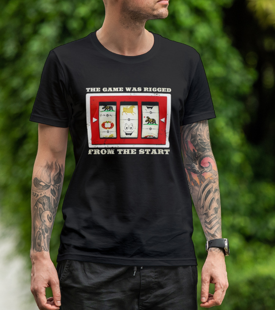 The Game Was Rigged From The Start Slot Machine Vintage Look T-Shirt