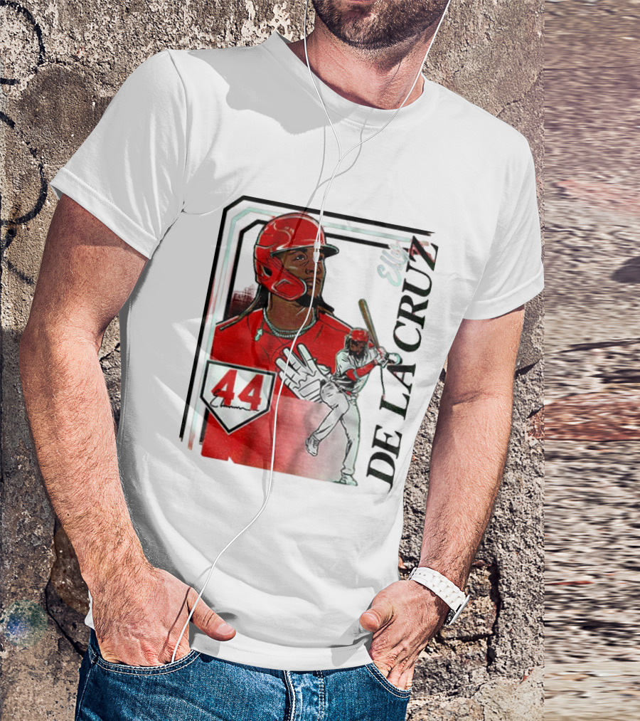 Elly De La Cruz Number 44 Reds Collage Frame MLB T-Shirt