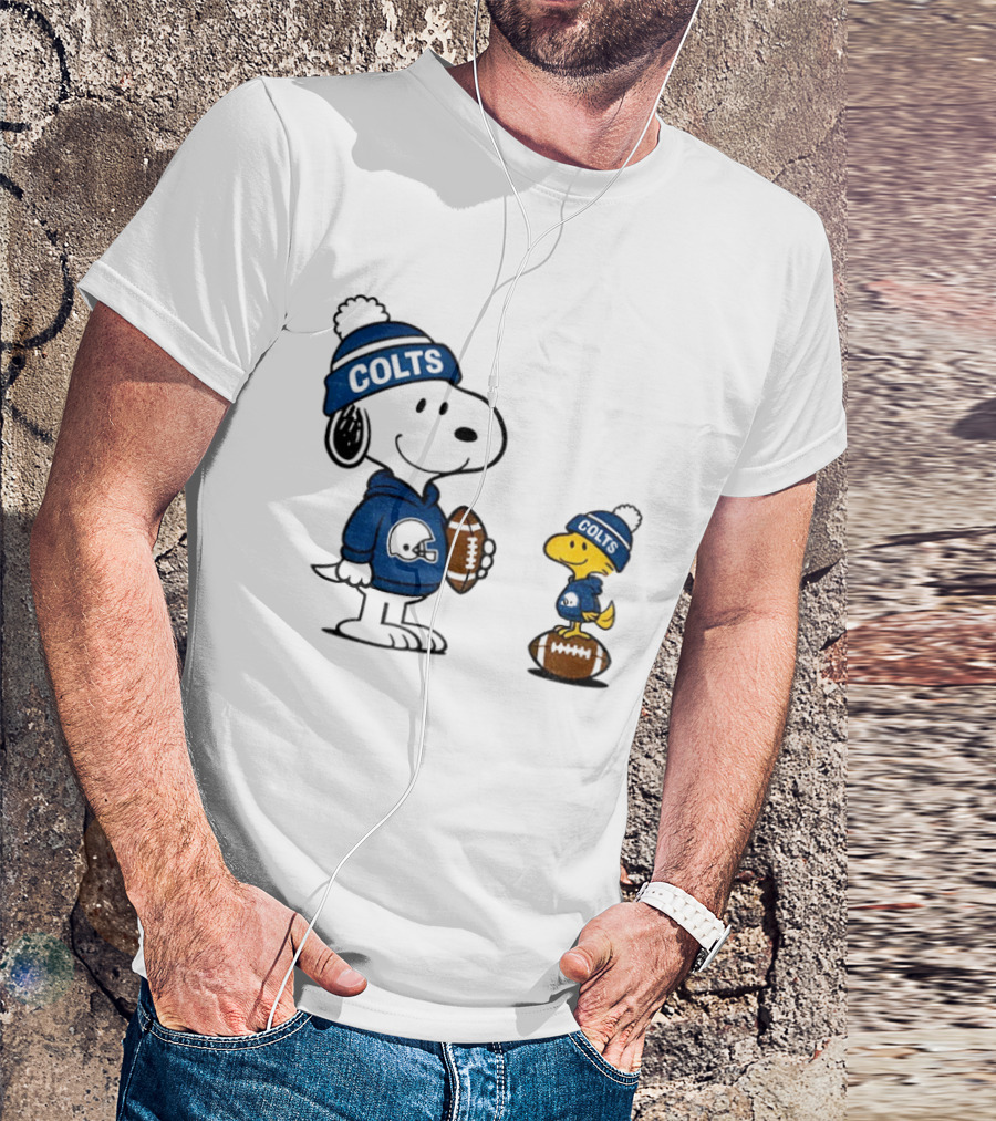 Indianapolis Colts Snoopy Woodstock NFL Football T-Shirt