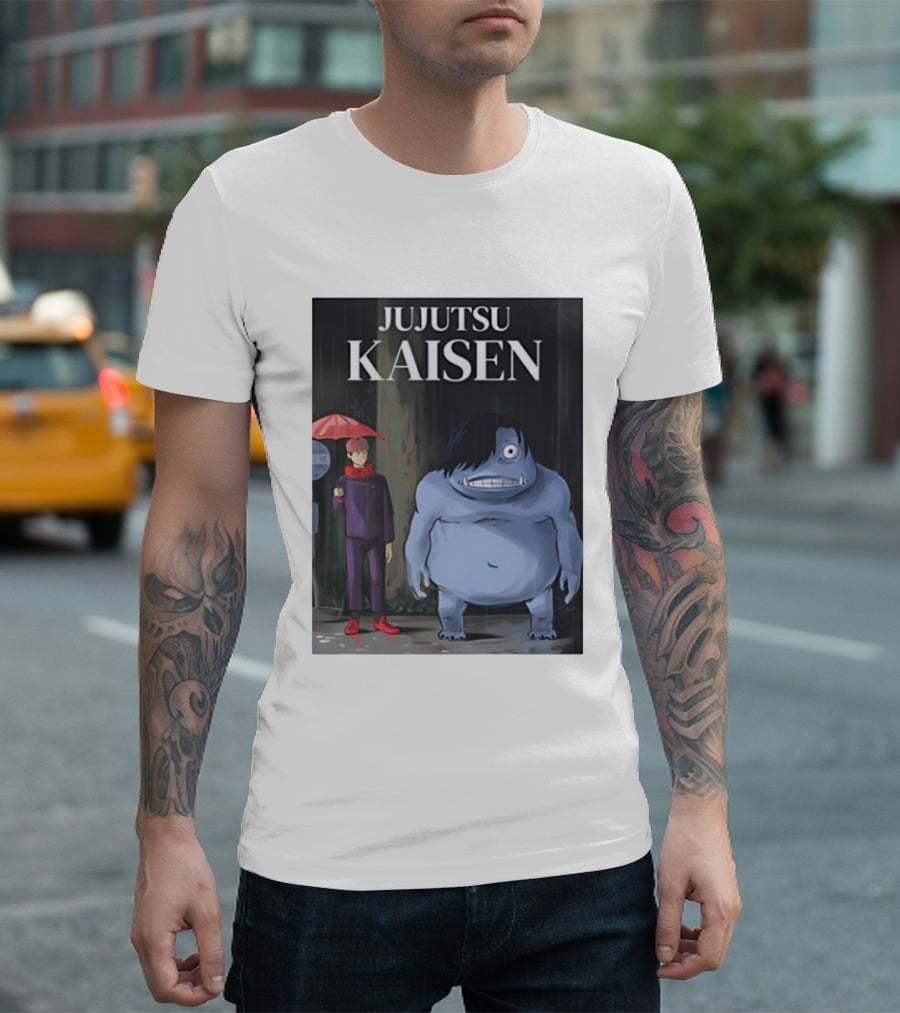 Jujutsu Kaisen Meets Totoro Anime T-Shirt