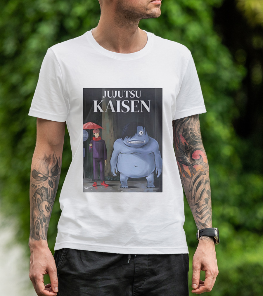 Jujutsu Kaisen Meets Totoro Anime T-Shirt