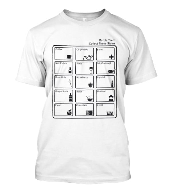 Marble Teeth Coffee Matcha Wine Juice Balsamic Soda Tea Cola Energy Red Total Toothpaste T-Shirt