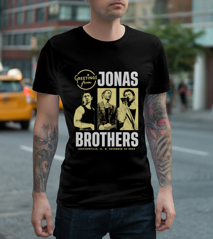 Greetings From Jonas Brothers 2025 Hershey PA December 10 T-Shirt