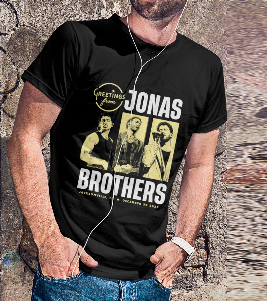 Greetings From Jonas Brothers 2025 Hershey PA December 10 T-Shirt