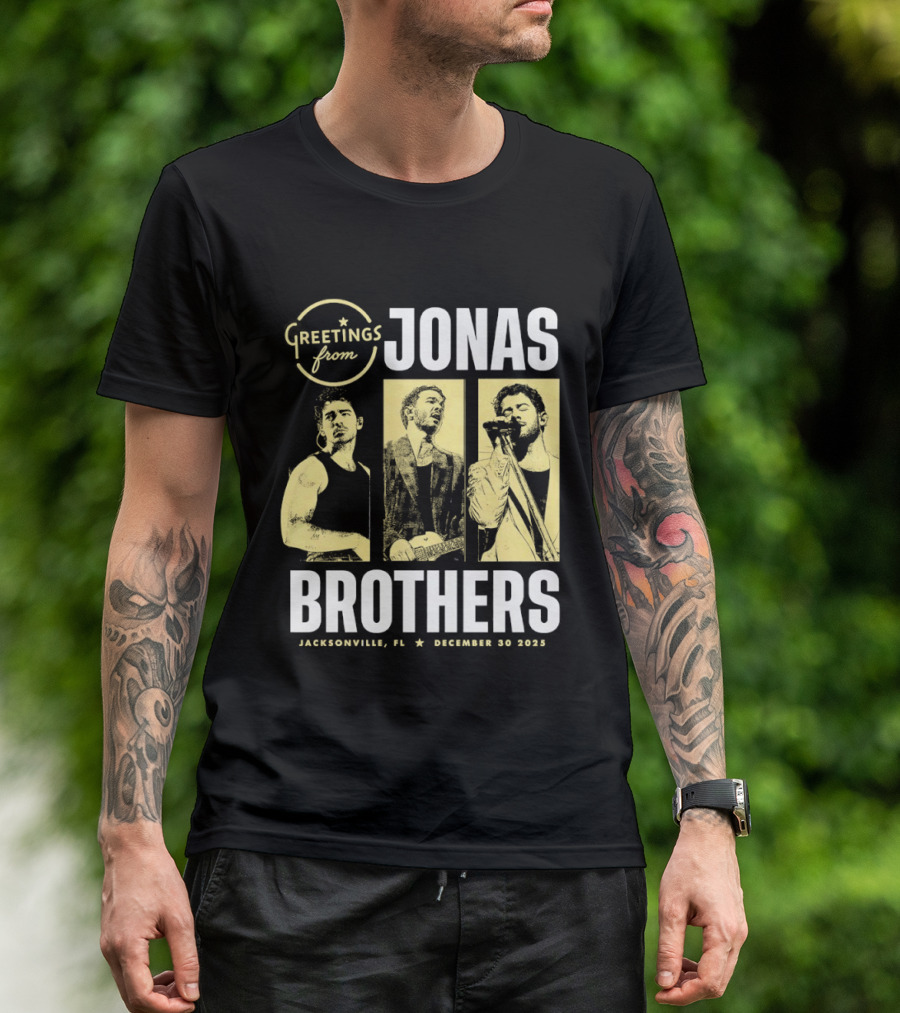 Greetings From Jonas Brothers 2025 Hershey PA December 10 T-Shirt