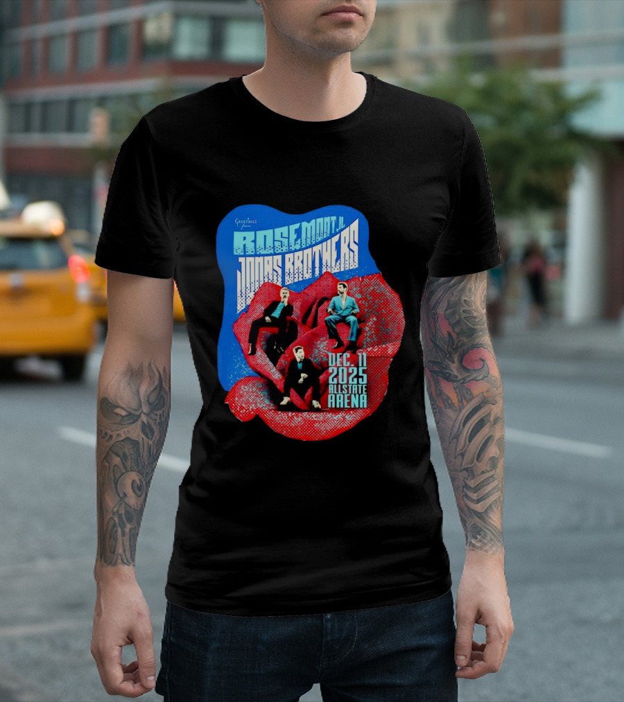 Greetings From Rosemont IL Jonas Brothers December 11 2025 Allstate Arena T-Shirt