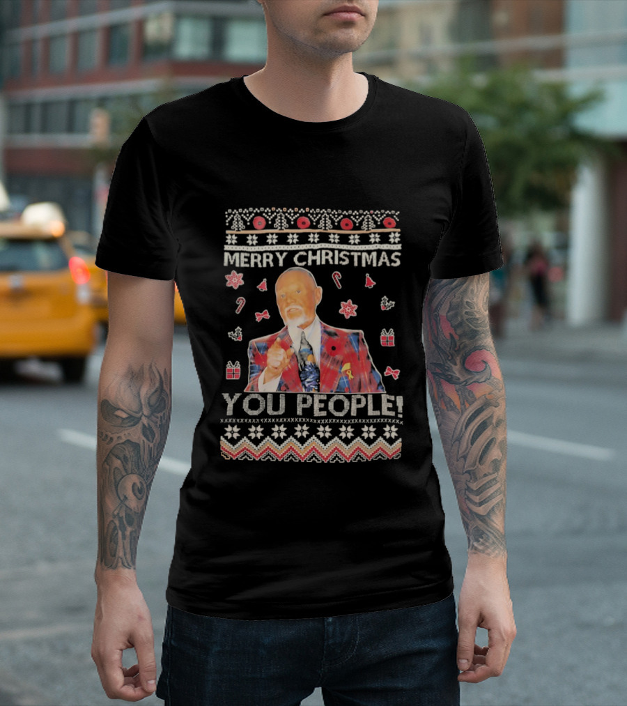 Merry Christmas You People Don Cherry Ugly Sweater T-Shirt