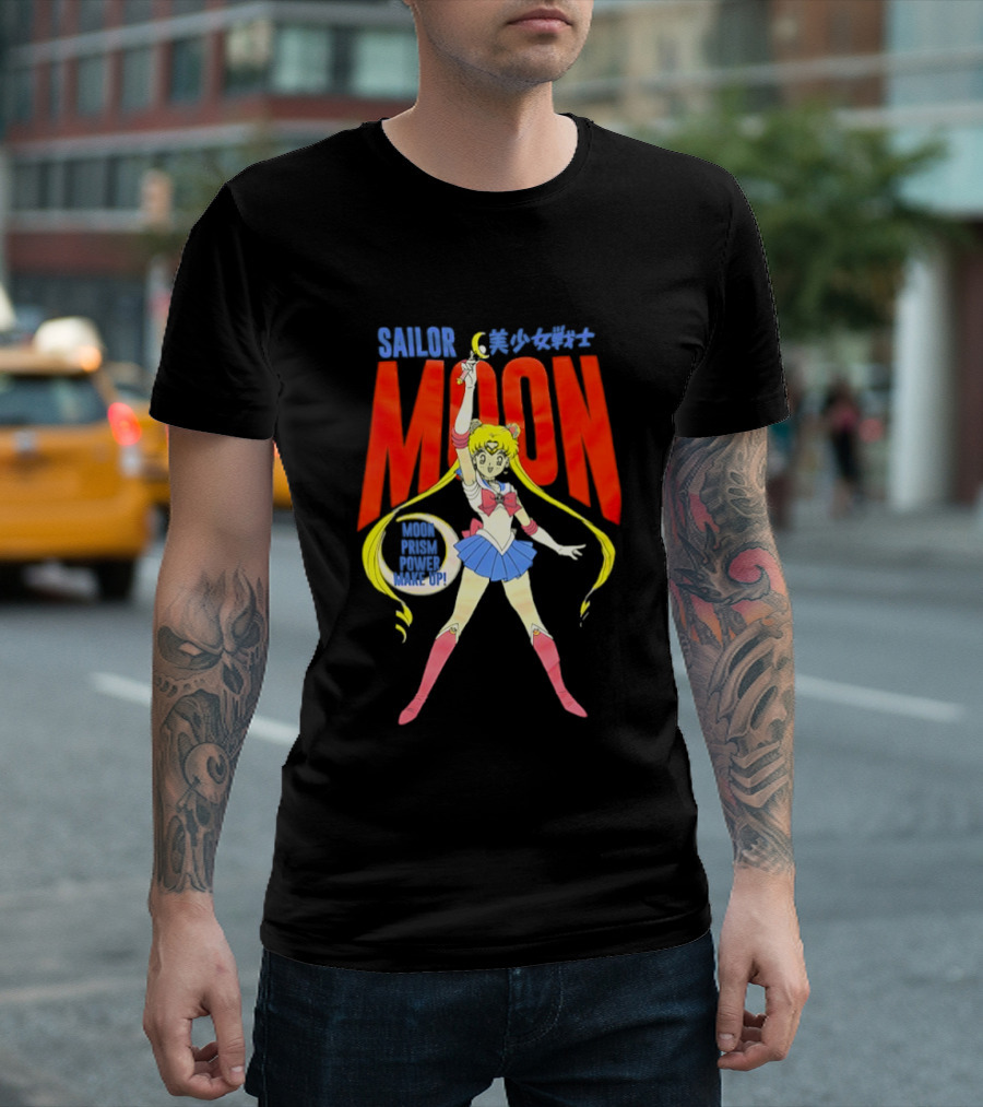 Sailor Moon Prism Power Make Up Anime Iconic Transformation T-Shirt
