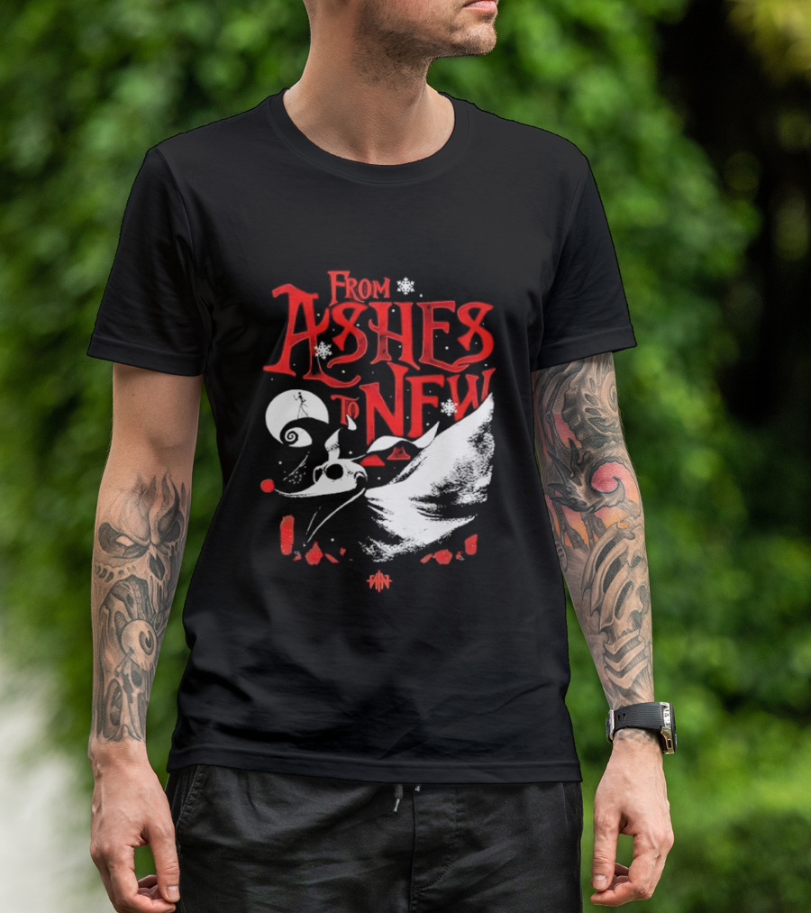 From Ashes To New Nightmare Before Christmas Skull 2025 T-Shirt