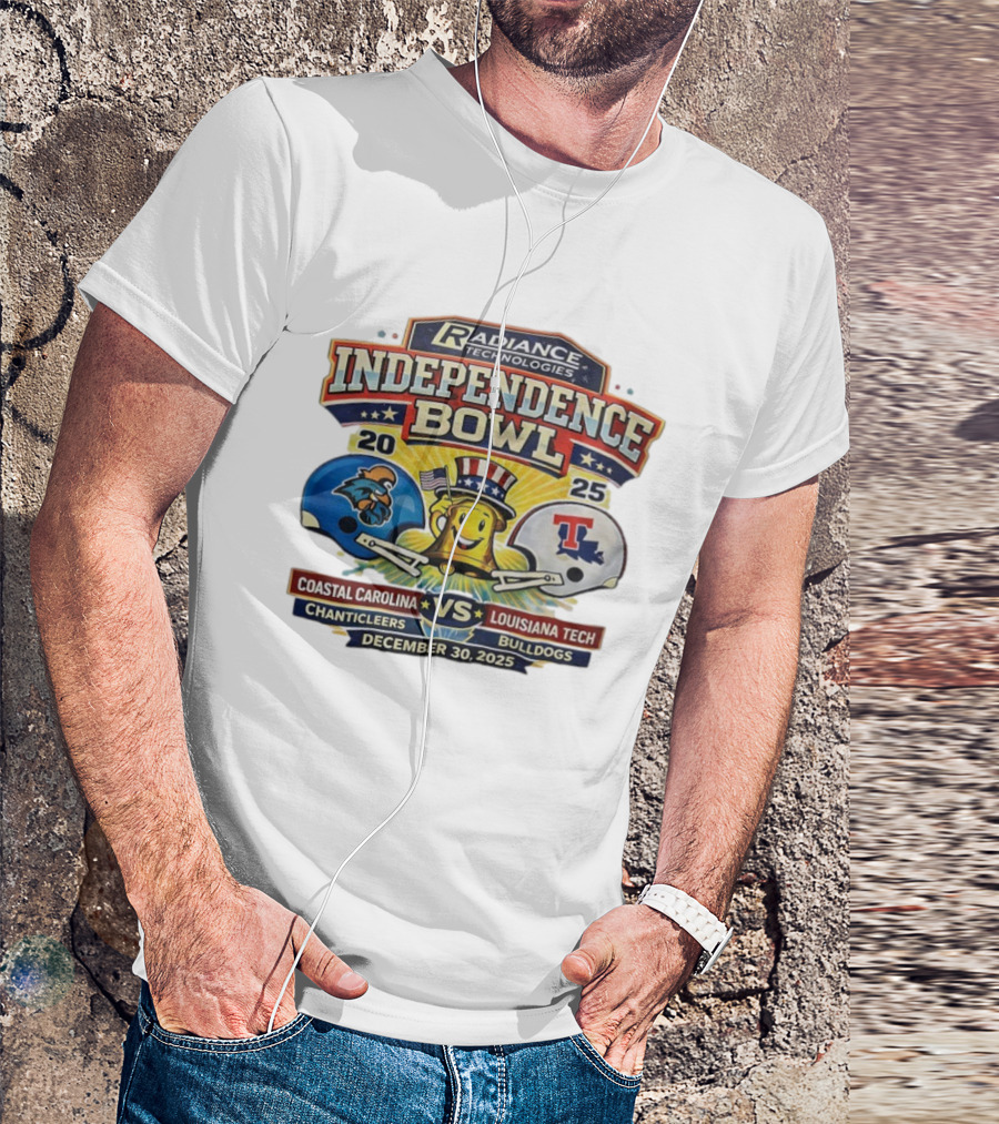 Radiance Technologies Independence Bowl 2025 Coastal Carolina Chanticleers Vs Louisiana Tech Bulldogs December 30 T-Shirt