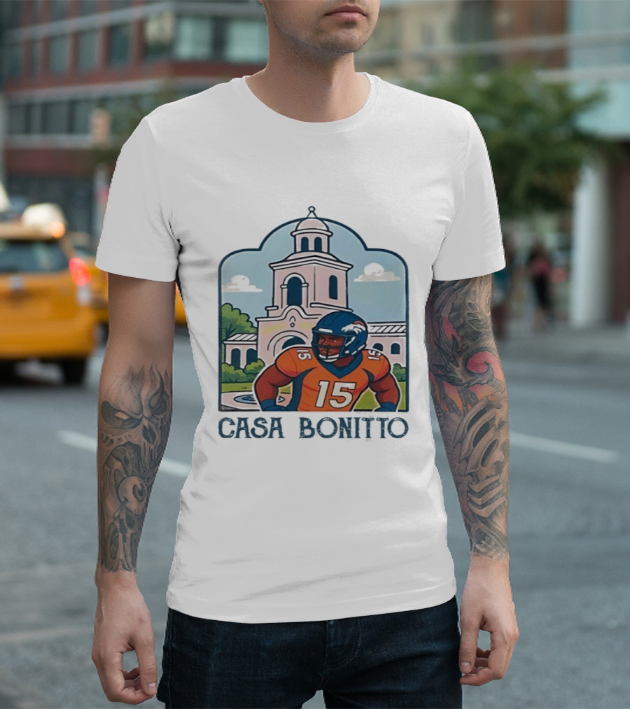 Nik Bonitto 15 Casa Bonitto Denver Broncos NFL Game Day T-Shirt