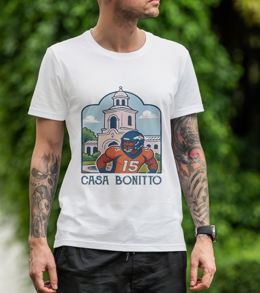 Nik Bonitto 15 Casa Bonitto Denver Broncos NFL Game Day T-Shirt
