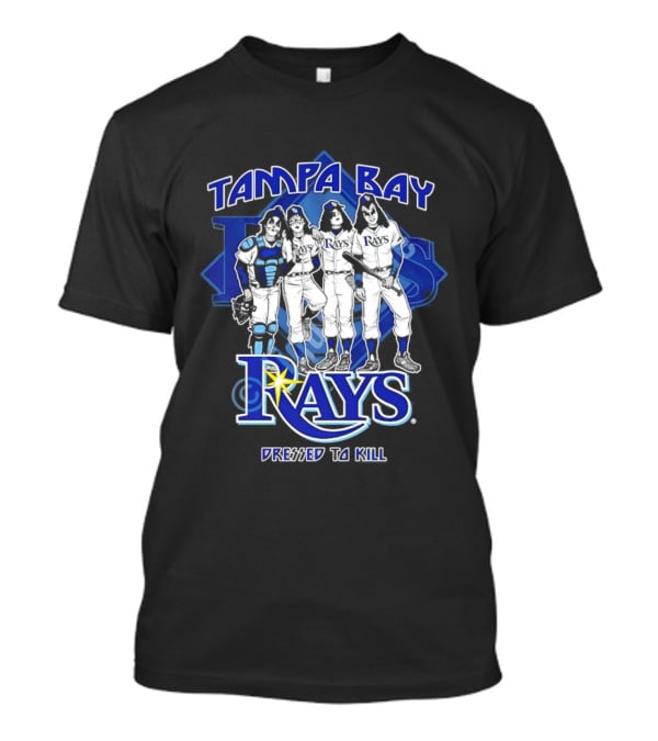 Tampa Bay Rays Dressed To Kill Kiss Collaboration T-Shirt