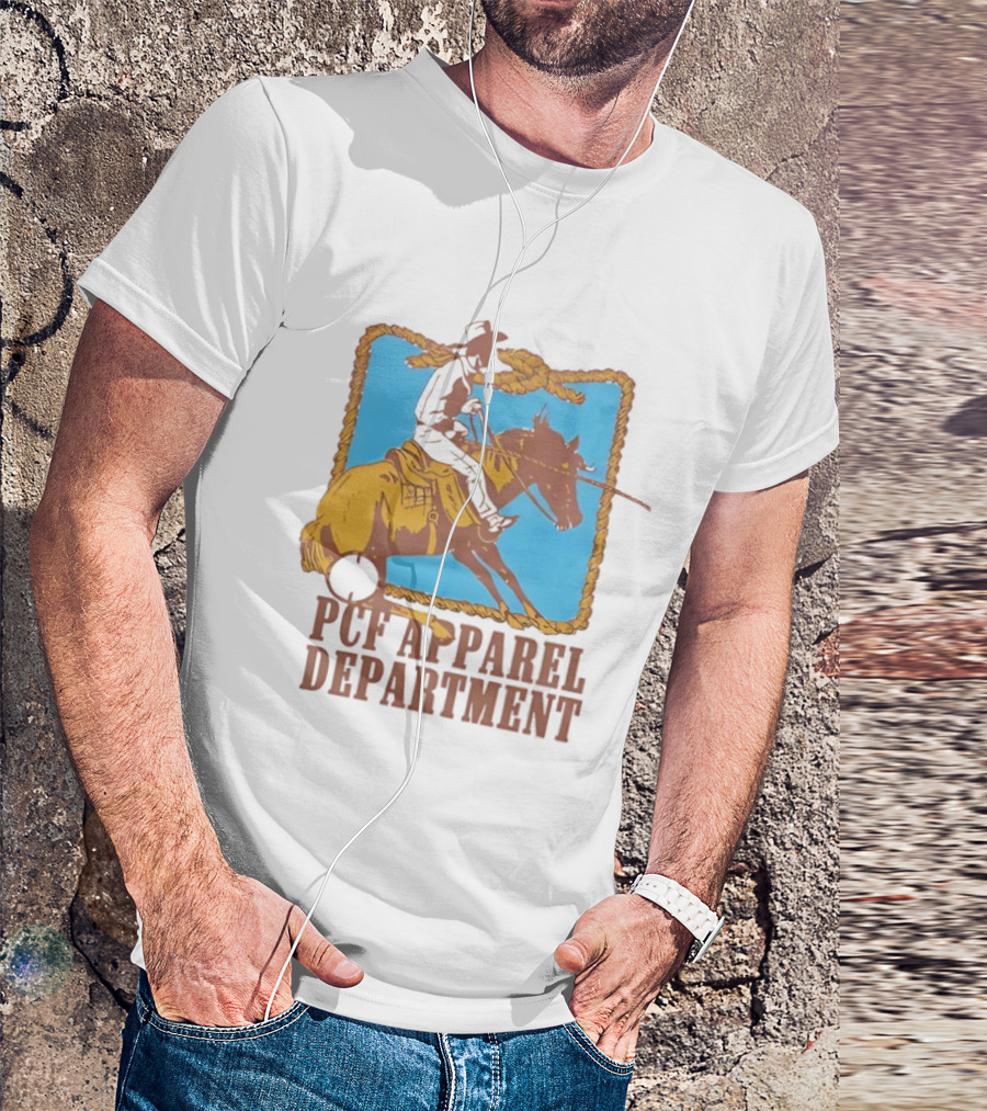 PCF Apparel Department Cowboy Horse Rope Border T-Shirt