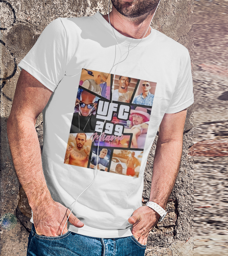 UFC 299 Miami Grand Theft Auto T-Shirt