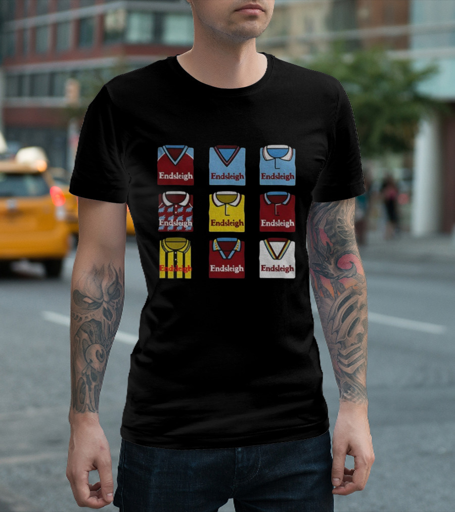 Burnley FC Endsleigh Retro Jerseys Collection Collage T-Shirt