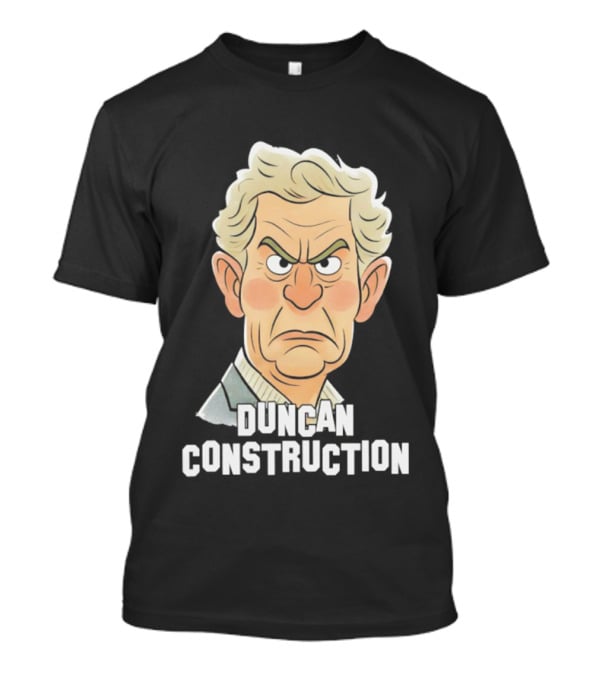 Duncan Construction Grumpy Caricature T-Shirt