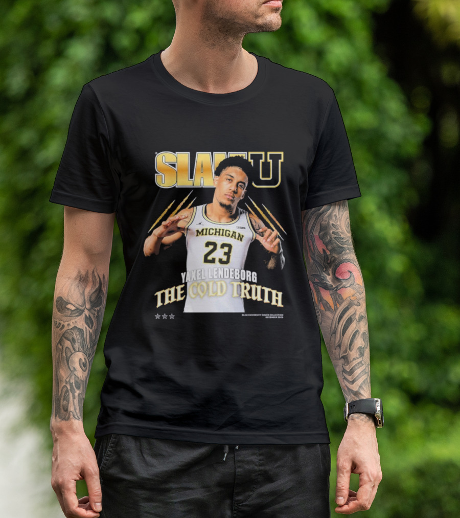 SlamU Yaxel Lendeborg Michigan 23 The Cold Truth T-Shirt