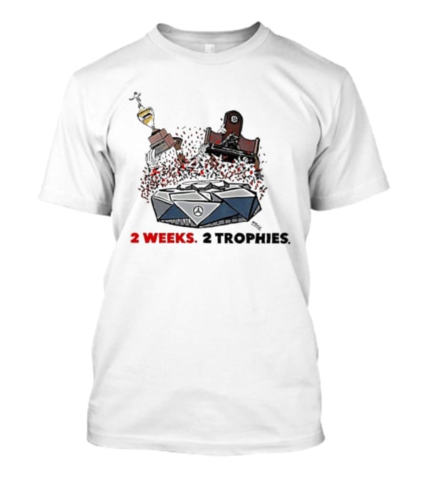 Georgia Bulldogs Football SEC Southeastern Conference 2 Weeks 2 Trophies T-Shirt