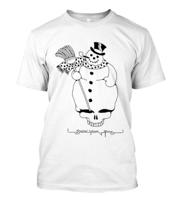 Grateful Dead Snow Your Face Snowman Skull T-Shirt