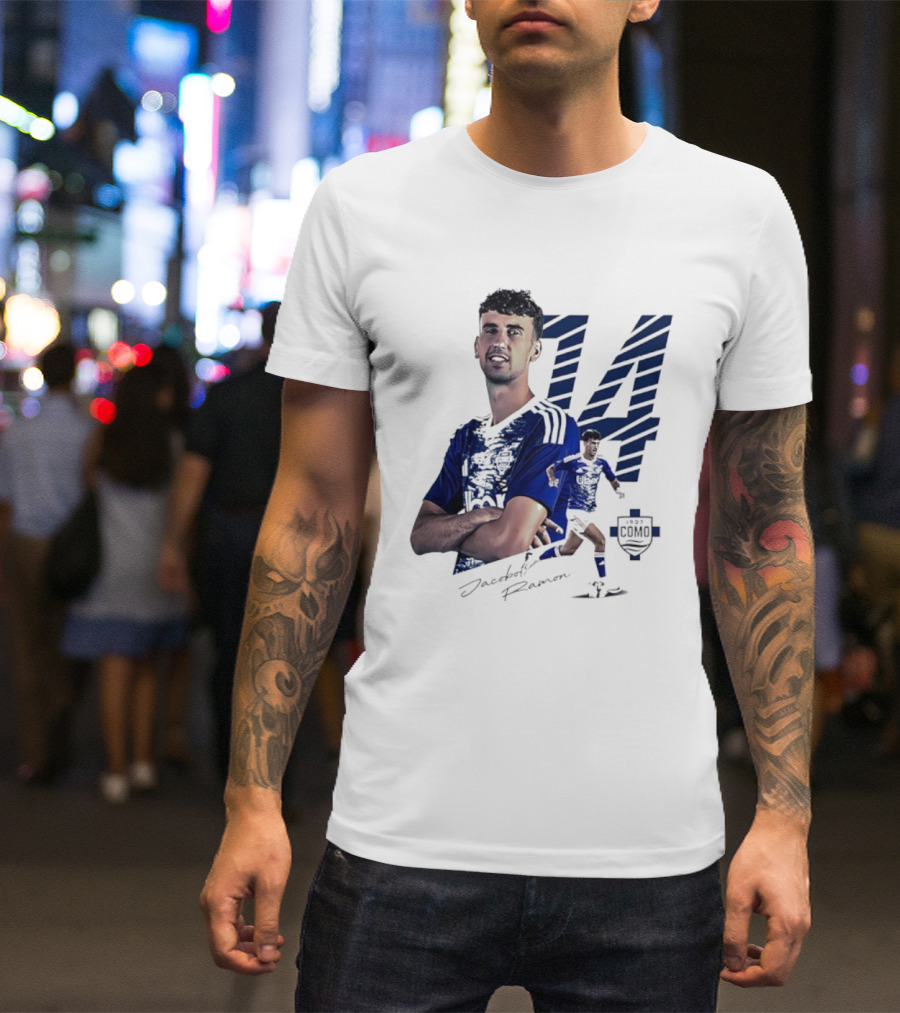 Jacobo Ramon 14 Como 1907 Players Collection Signature T-Shirt