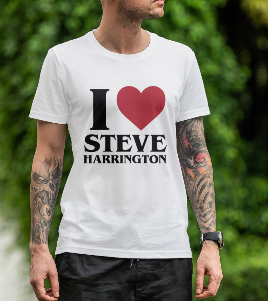 I Love Steve Harrington Heart Stranger Things T-Shirt