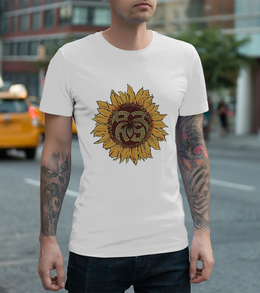 Sunflower Mosaic Pattern Aron Ralston T-Shirt