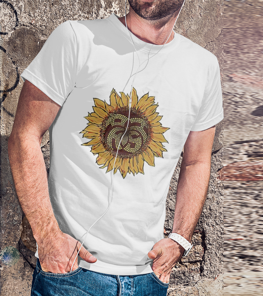 Sunflower Mosaic Pattern Aron Ralston T-Shirt