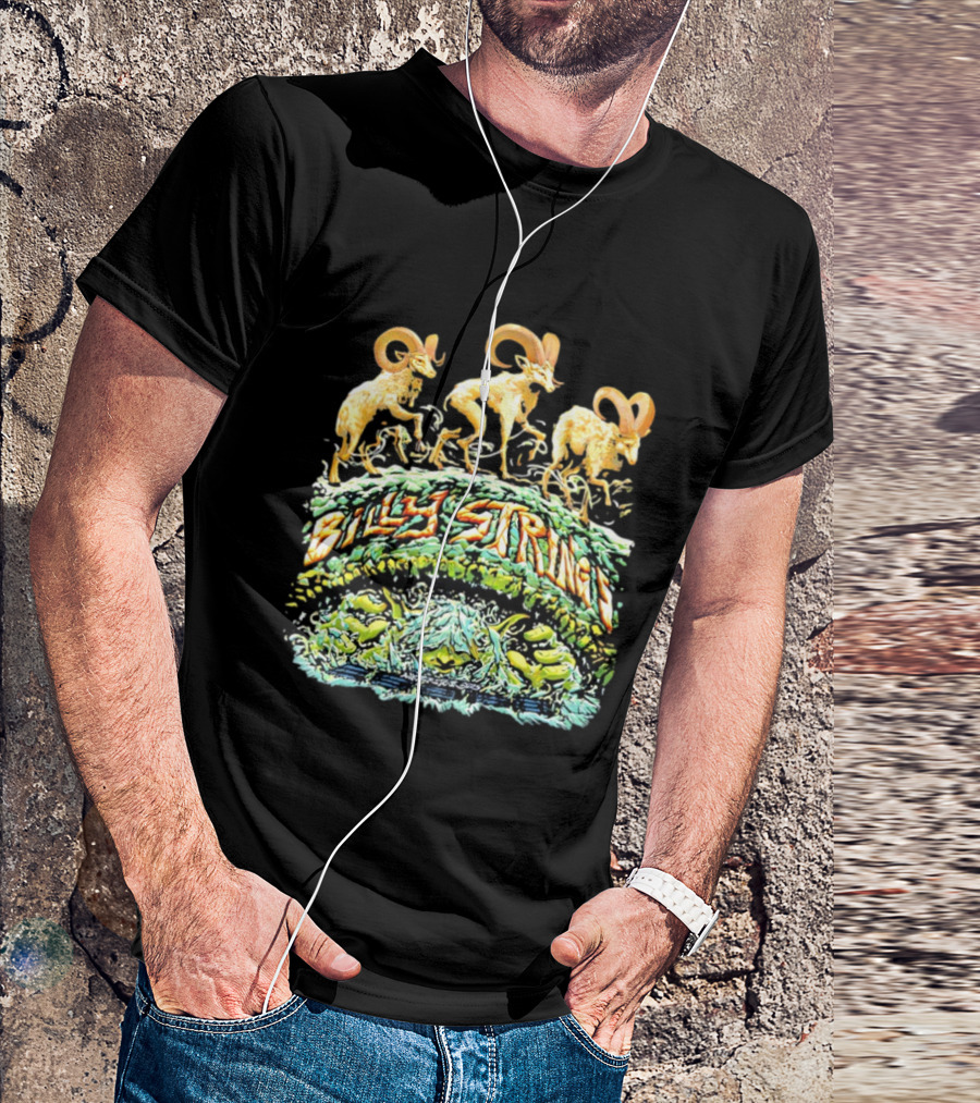 Billy Strings Winter 2025 Tour Majestic Ram Trio T-Shirt