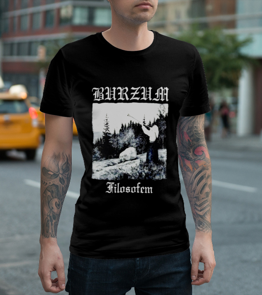 Burzum Filosofem Album Nordic Forest Scene T-Shirt