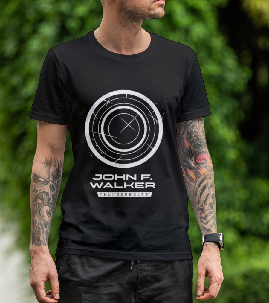 John F Walker Thunderbolts Shield T-Shirt