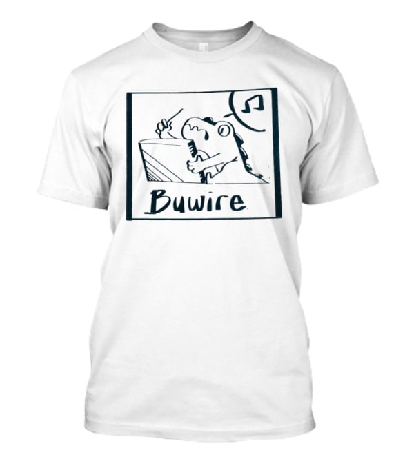 Buwire Baby Rex Conductor Music Notes Cartoon T-Shirt