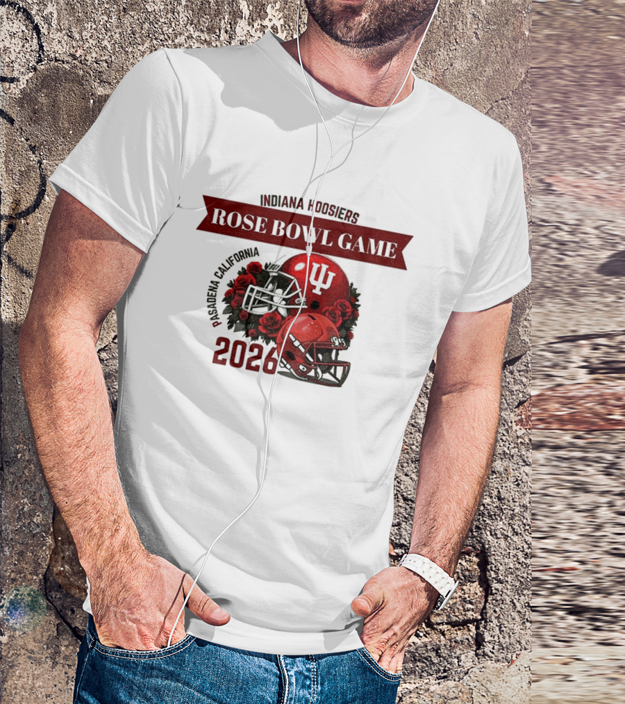 Indiana Hoosiers Rose Bowl Game 2026 Helmet Pasadena California T-Shirt
