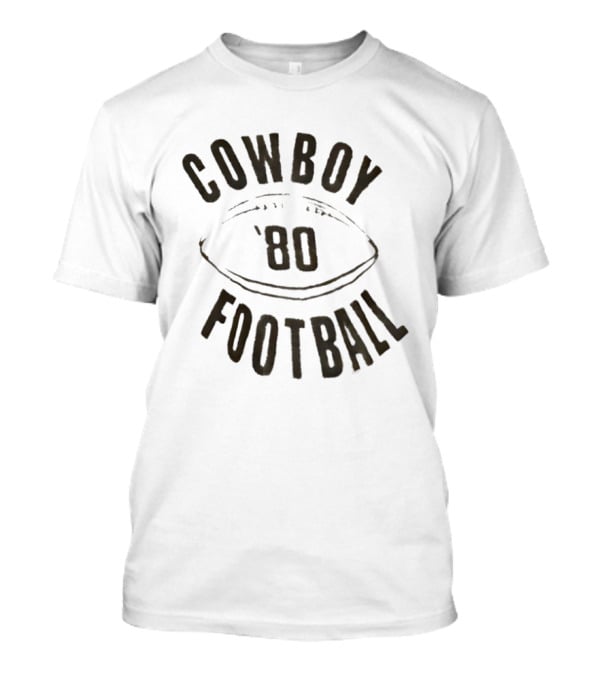 Cowboy 1980 Football Vintage Retro Sports Nostalgia T-Shirt