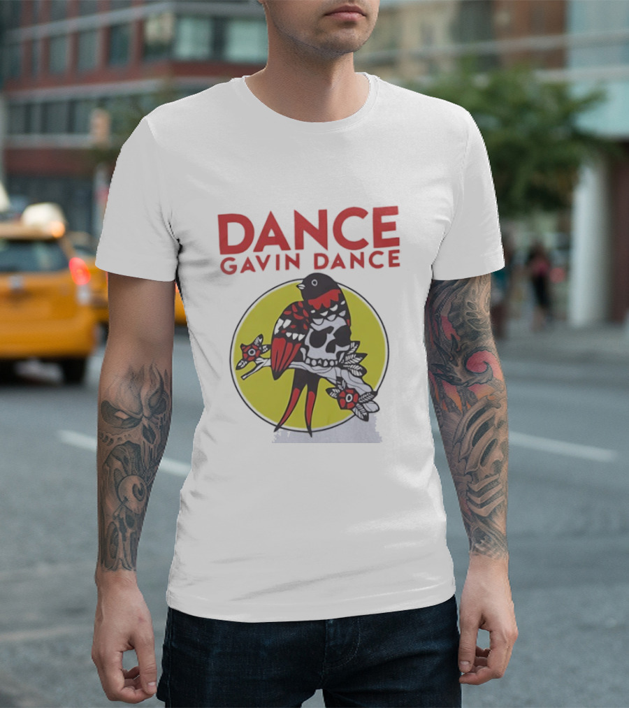 Dance Gavin Dance Skull And Bird T-Shirt