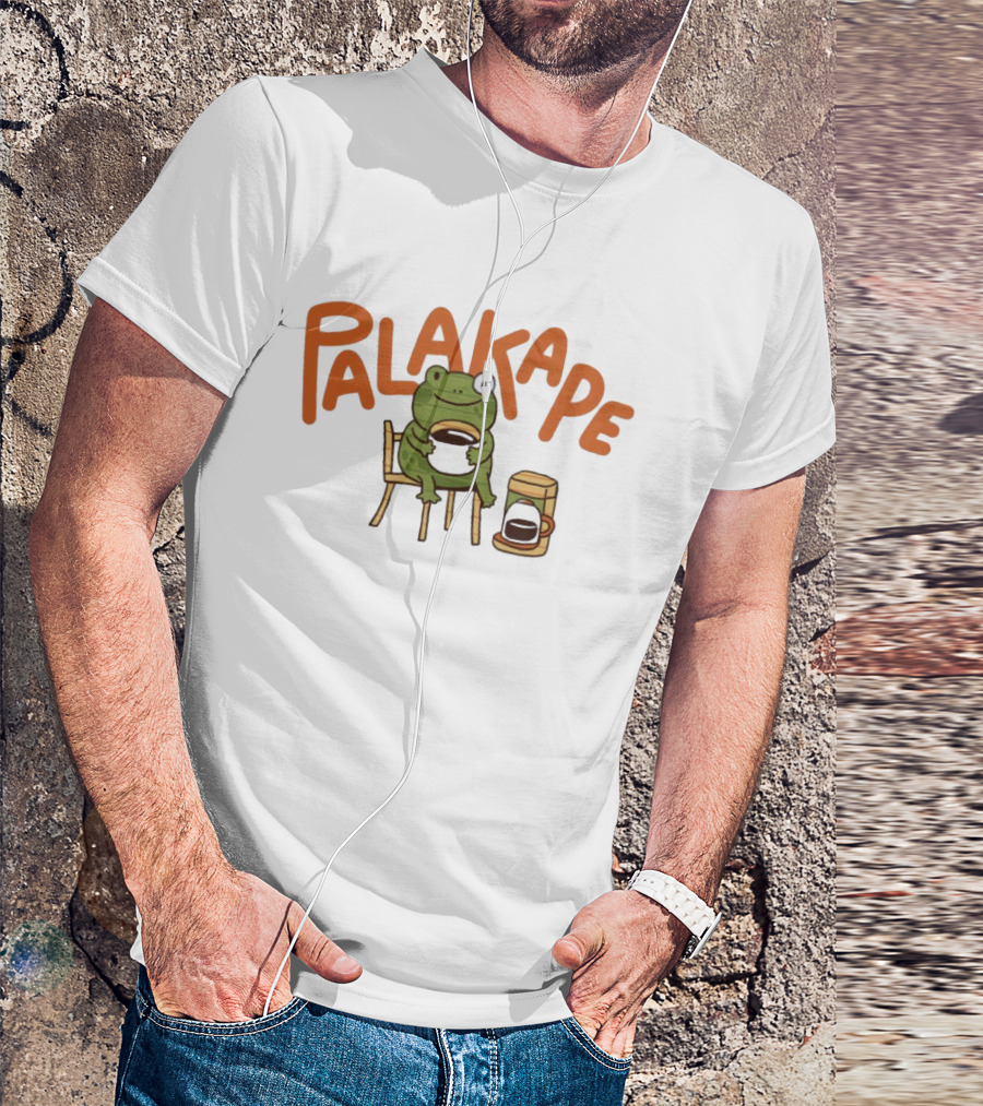Palakape Frog With Coffee T-Shirt