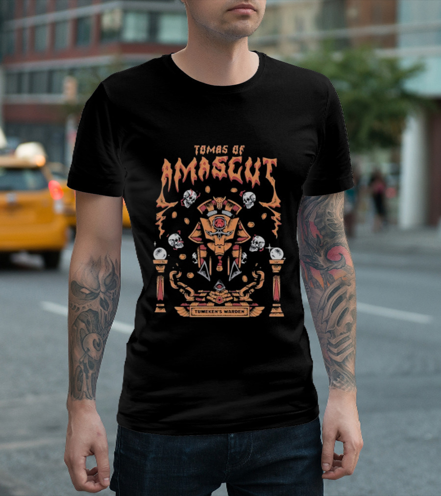 Tombs Of Amascut Tumeken's Warden Skulls And Ancient Symbols T-Shirt