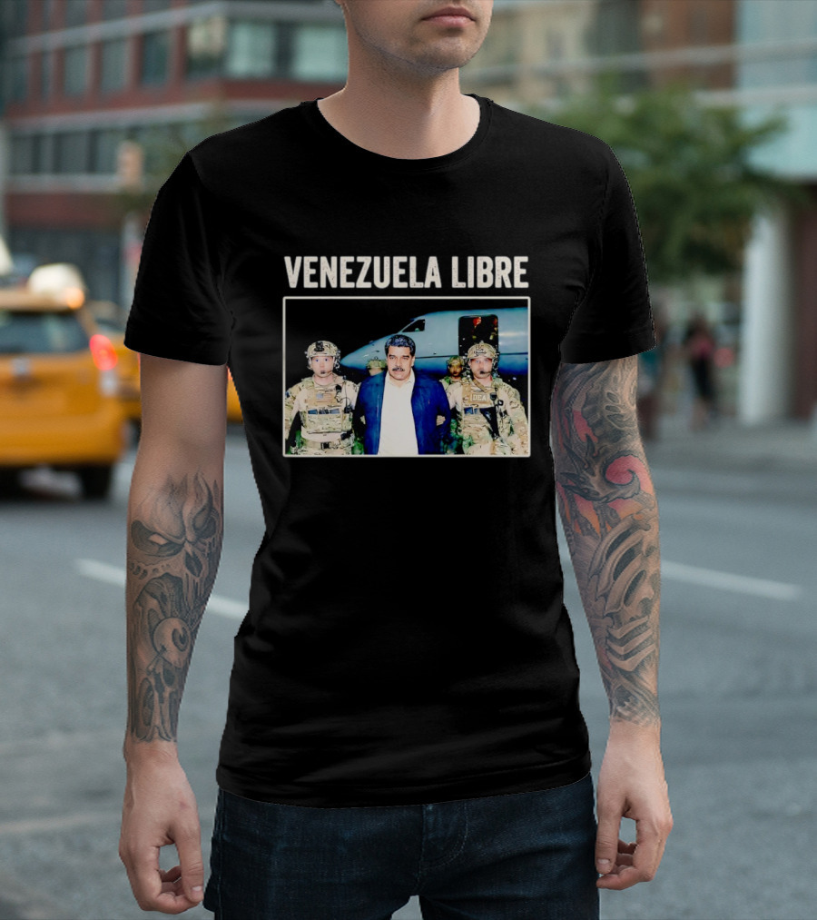 Venezuela Libre Nicolas Maduro Captured DEA Forces T-Shirt