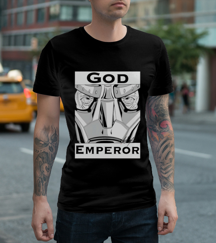 God Emperor Masked Face Robot Armor T-Shirt