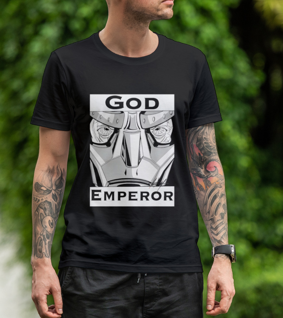 God Emperor Masked Face Robot Armor T-Shirt