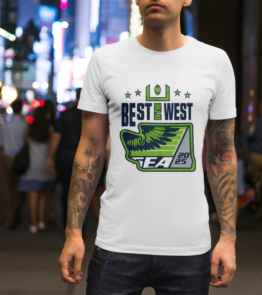 Seattle Seahawks Best In The West 2025 NFC Champions T-Shirt