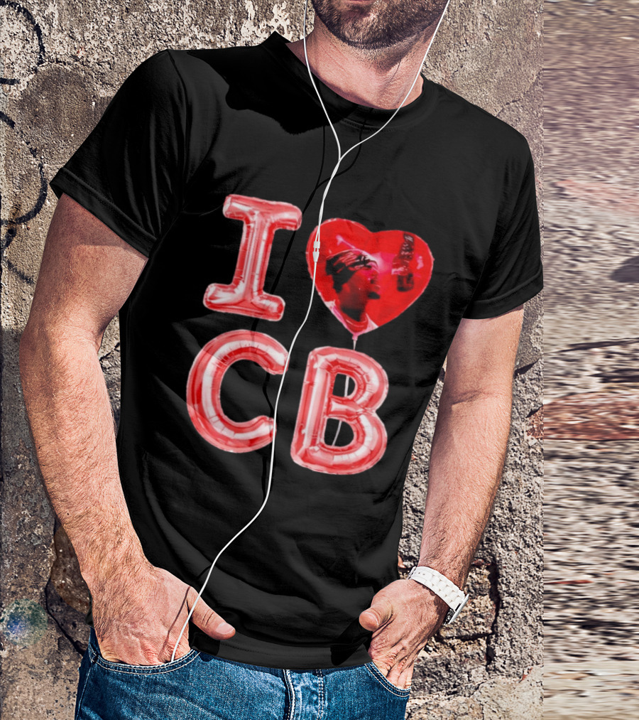 I Love CB Chris Brown Red Balloon T-Shirt
