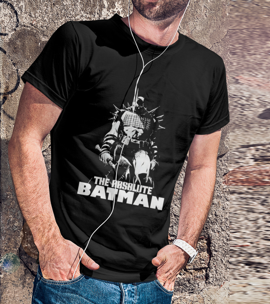 The Absolute Batman Spiked Suit Warrior With Bat Helmets T-Shirt