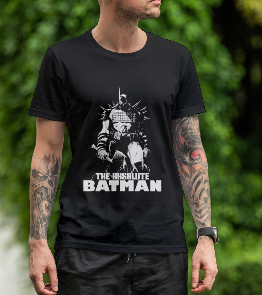The Absolute Batman Spiked Suit Warrior With Bat Helmets T-Shirt