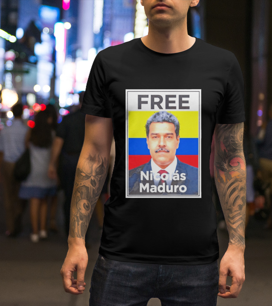 FREE Nicolás Maduro Venezuela Flag Political T-Shirt