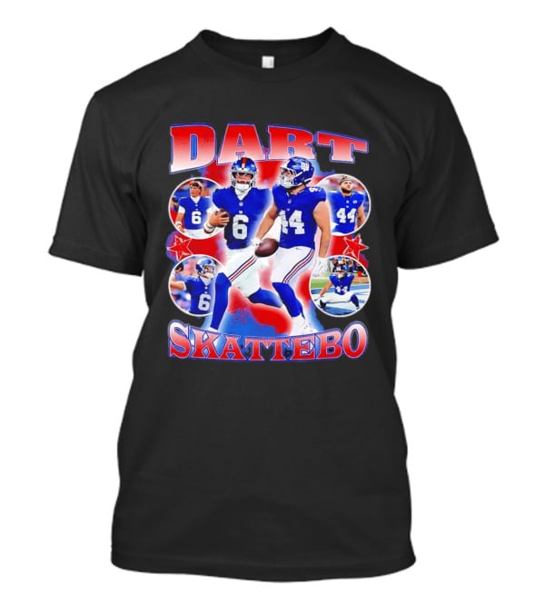 New York Giants Dart Skattebo NFL Football Players T-Shirt