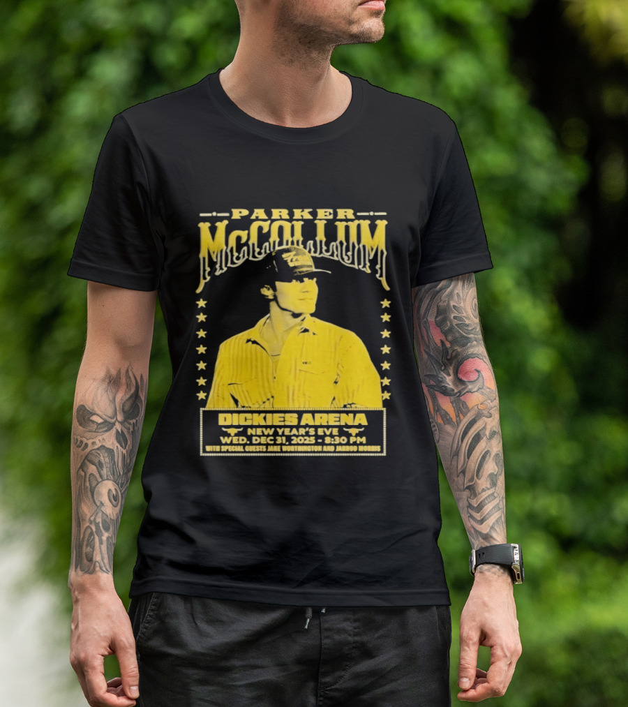 Parker McCollum 12.31.2025 Dickies Arena New Year's Eve Concert Event Stars T-Shirt