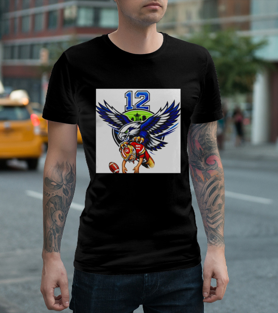 Seattle Seahawks 12th Man Meme Brock Purdy San Francisco 49ers Football Rivalry T-Shirt