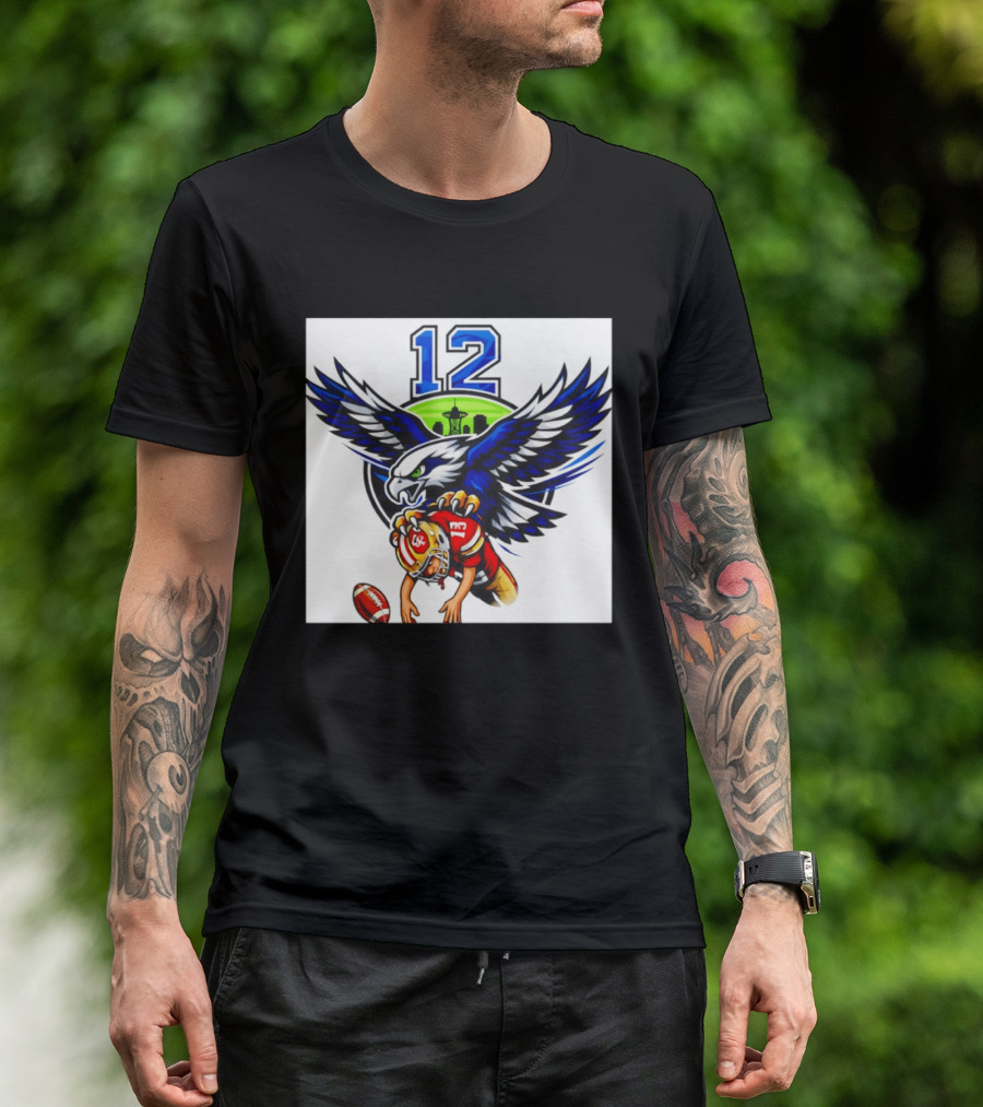 Seattle Seahawks 12th Man Meme Brock Purdy San Francisco 49ers Football Rivalry T-Shirt