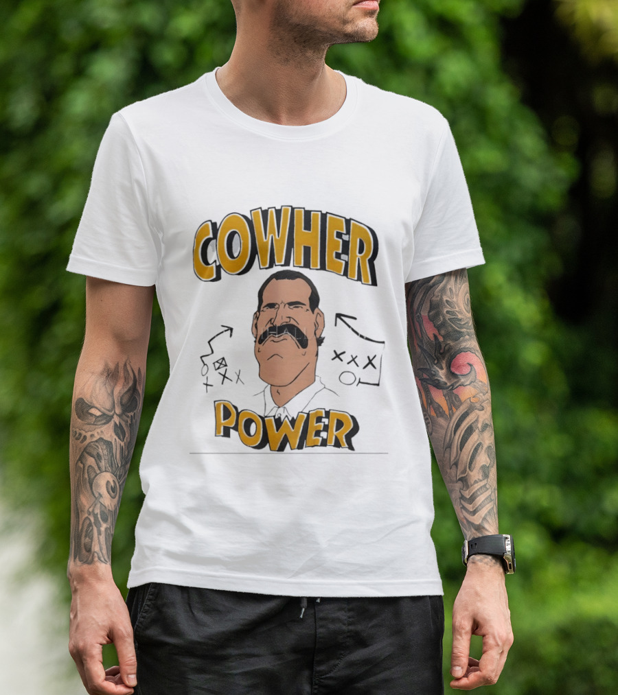 Cowher Power Pittsburgh Steelers Coach Bill Cowher Football T-Shirt